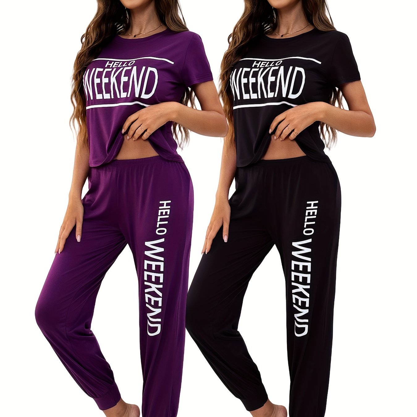 Cozy Comfort: 4-Piece Women's Pajama Set for All Seasons - Ultra-Soft Lounge Sleepwear
