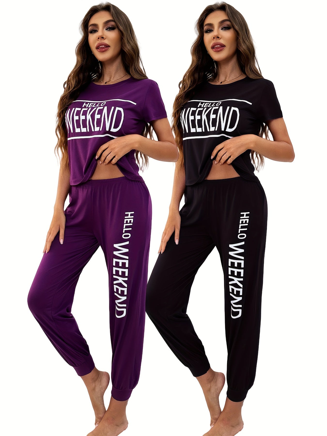 Cozy Comfort: 4-Piece Women's Pajama Set for All Seasons - Ultra-Soft Lounge Sleepwear