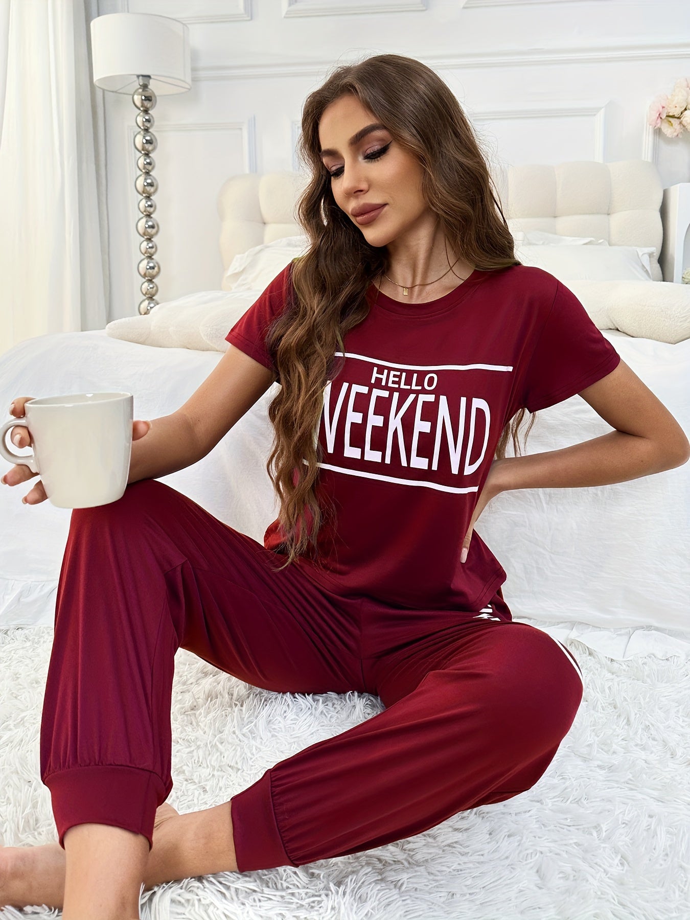 Cozy Comfort: 4-Piece Women's Pajama Set for All Seasons - Ultra-Soft Lounge Sleepwear