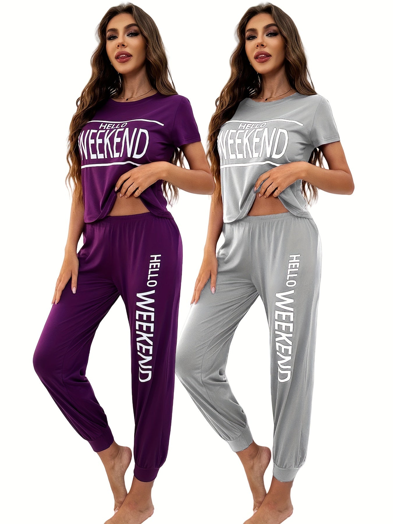 Cozy Comfort: 4-Piece Women's Pajama Set for All Seasons - Ultra-Soft Lounge Sleepwear