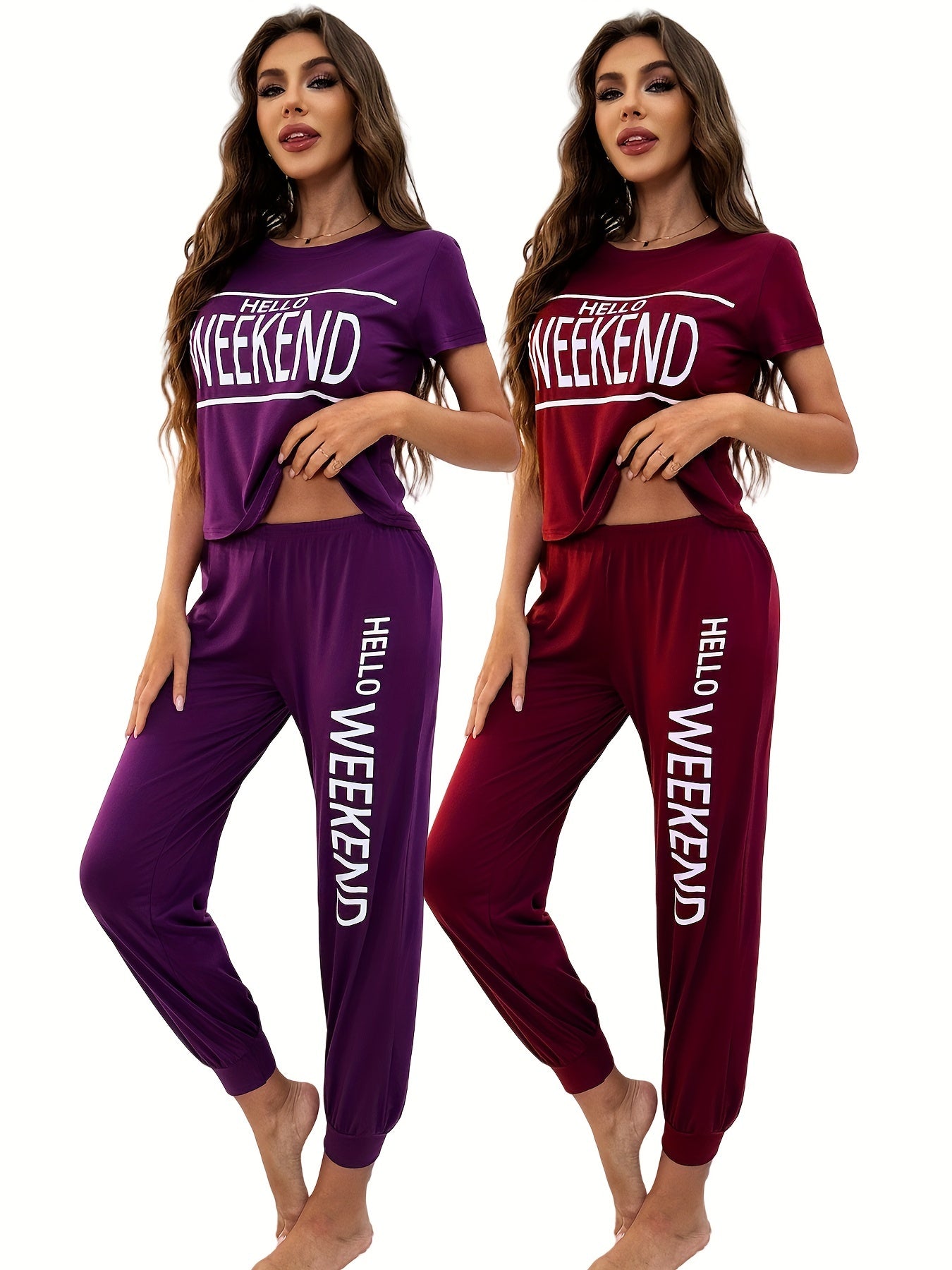 Cozy Comfort: 4-Piece Women's Pajama Set for All Seasons - Ultra-Soft Lounge Sleepwear