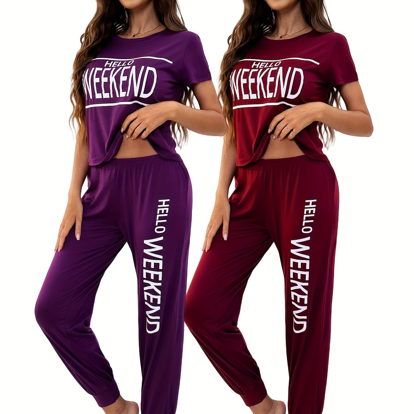 Cozy Comfort: 4-Piece Women's Pajama Set for All Seasons - Ultra-Soft Lounge Sleepwear