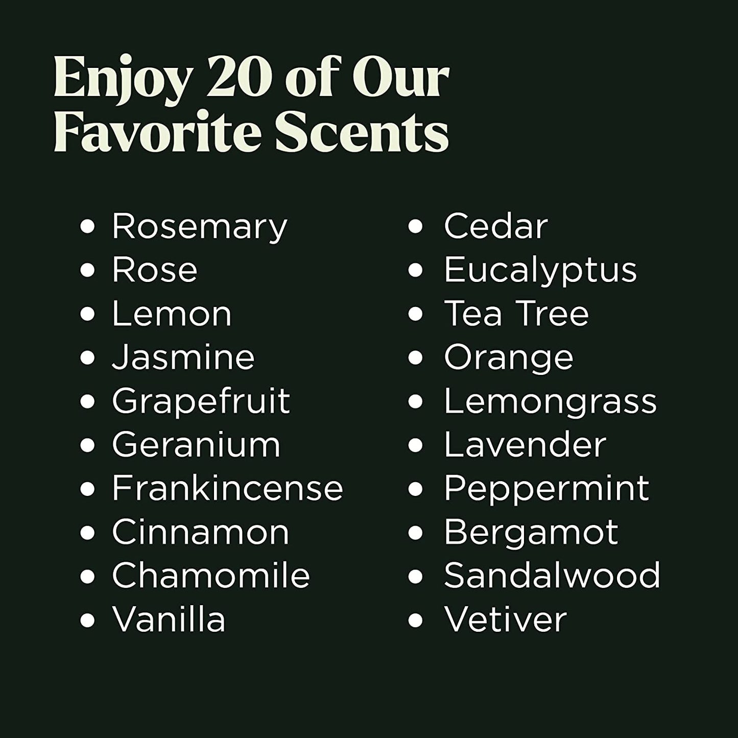 Essential Oils Set - Top 20 Organic Gift Set Oils for Diffusers, Humidifiers, Massages, Aromatherapy, Candle Making, Skin & Hair Care - Peppermint, Tea Tree, Lavender, Eucalyptus, Lemongrass (10Ml)