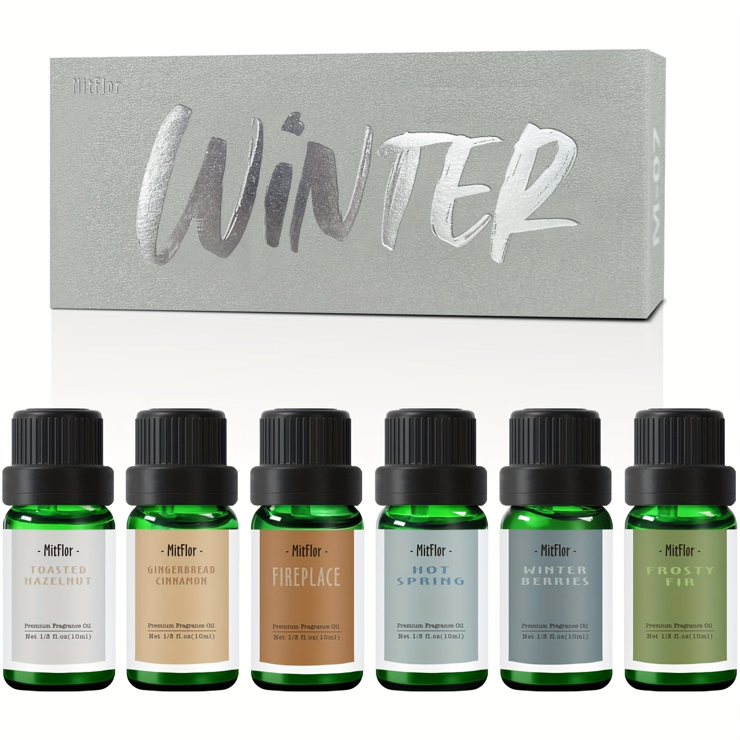 Seasonal Serenity: Premium Winter Essential Oils Gift Set for Home Aromatherapy & Candle Making