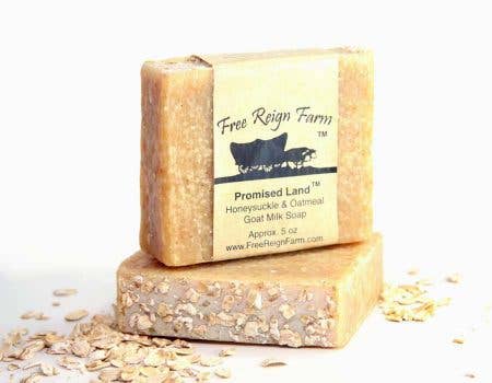 Free Reign Farm - Promised Land Oatmeal Honeysuckle Goat Milk Soap