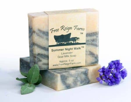 Free Reign Farm - Summer Night Walk Lavender Goat Milk Soap