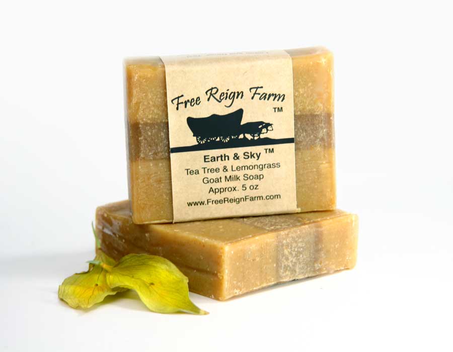Free Reign Farm - Earth and Sky Tea Tree and Lemongrass Goat Milk Soap