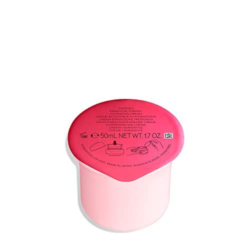 Shiseido Essential Energy Hydrating Cream Refill - 50 mL - Visibly Reduces the Look of Pores &amp; Fine Lines - With Hyaluronic Acid - 24-Hour Hydration - Vegan - All Skin Types