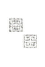 Load image into Gallery viewer, Maze Square Rhinestone Earring
