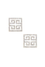 Load image into Gallery viewer, Maze Square Rhinestone Earring
