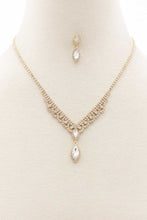 Load image into Gallery viewer, Marquise Shape Rhinestone Necklace
