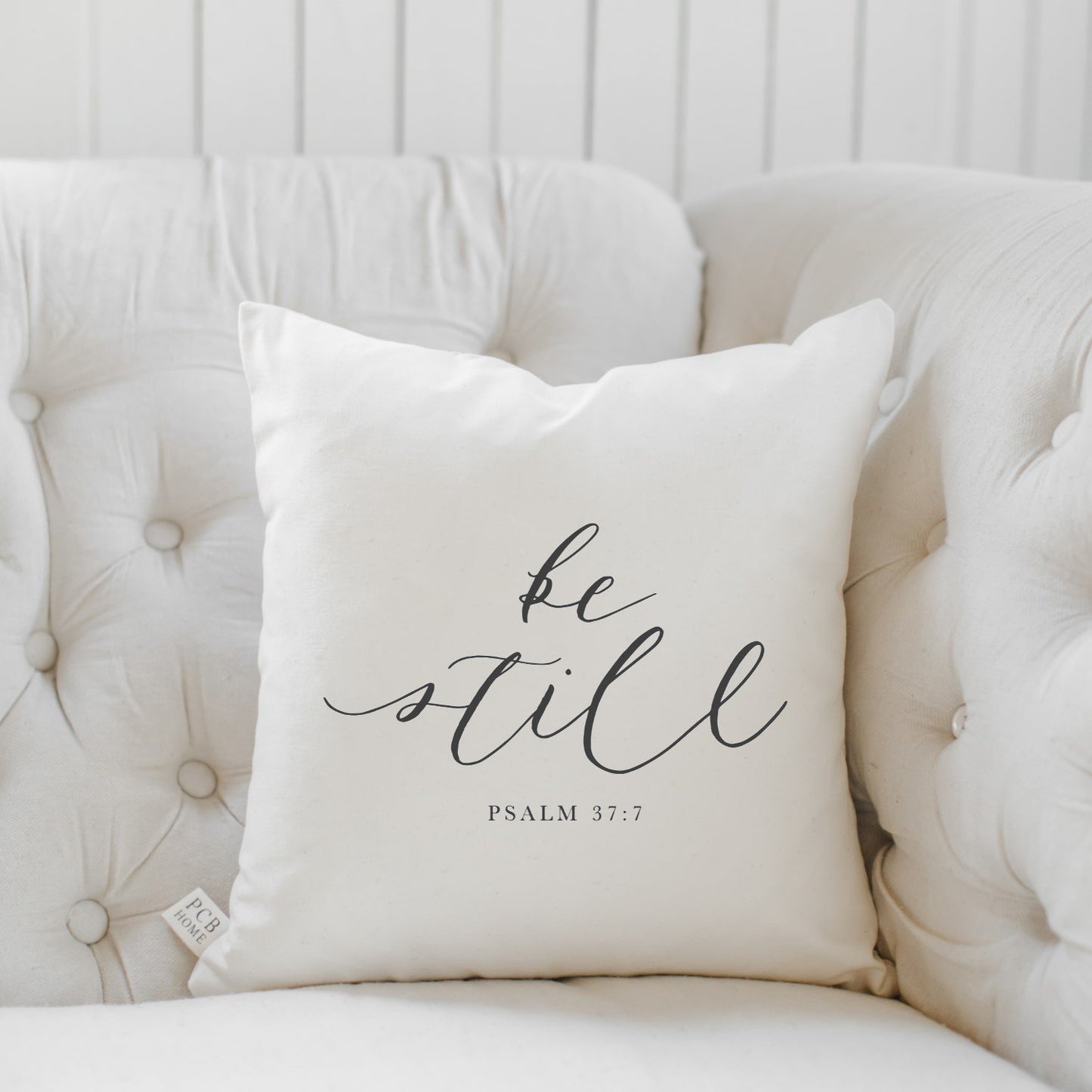 Be Still Psalm 37:7 Verse Pillow
