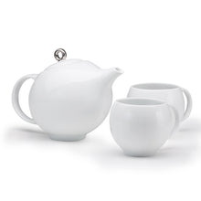 Load image into Gallery viewer, EVA 3-piece teaset - White porcelain
