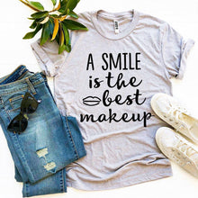 Load image into Gallery viewer, A Smile Is The Best Makeup T-Shirt
