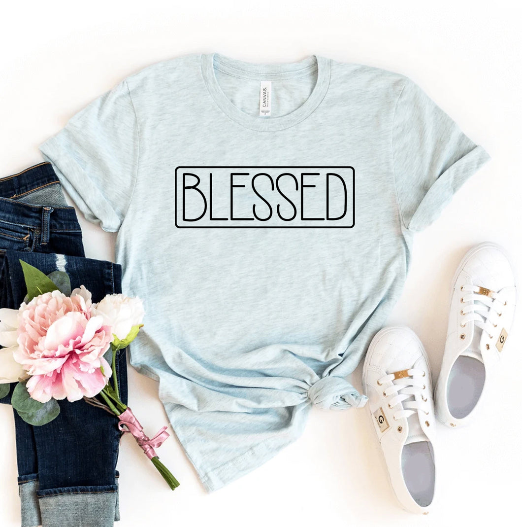 Blessed T-Shirt | Comfortable and Stylish Tee for Men and Women | Available in Multiple Colors and Sizes | Shop Now at Hannah Botanical