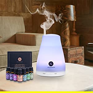 Laguna Moon Aroma Diffuser with Essential Oils Gift 10 Set Kit