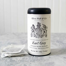 Load image into Gallery viewer, Oliver Pluff &amp; Company : Earl Grey - Teabags in Signature Tea Tin
